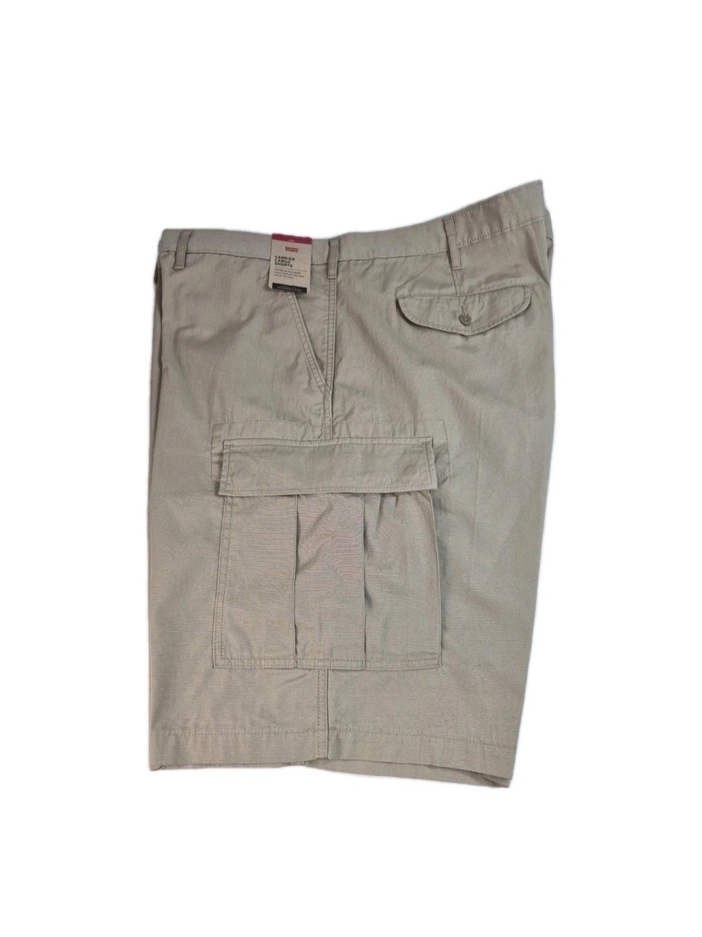 Levi’s Mens Shorts Size 50 Carrier Cargo Shorts Khaki Knee Length Cotton NWT 40 - Picture 2 of 15